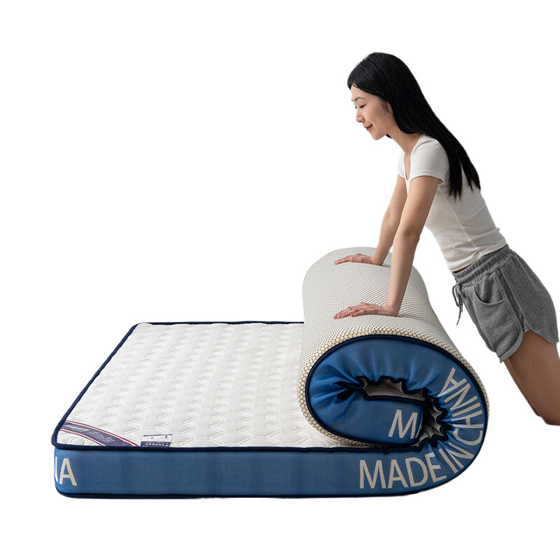 New Upgraded Blue Edge Mattress Soft Cushion Breathable Comfortable Mattress Easy Folding Storage Tatami Dormitory Mattress Wholesale