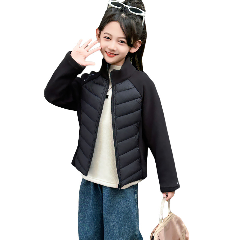Children's Light down Jacket Liner School Uniform Artifact 2025 Boys' Warm Inner Wear for Middle-Aged and Older Girls Winter Tops
