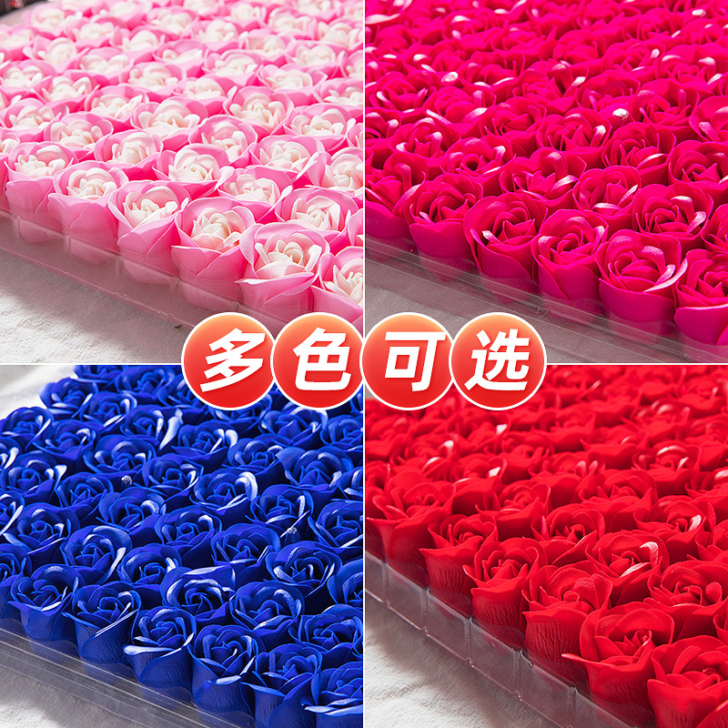 Soap Flower No Base Rose Head 520 Valentine's Day Gift Fragrance 81 Soap Flower Head Wholesale