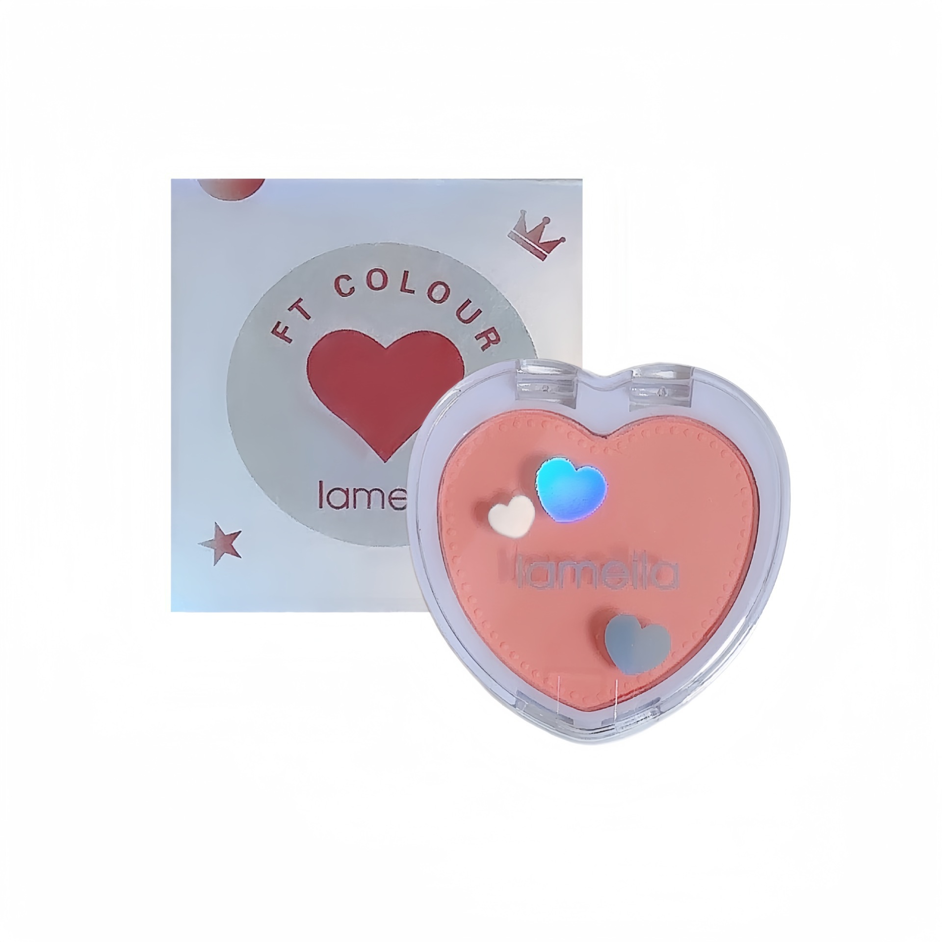 Lamela Student Rouge Blush Palette Nude Makeup Repair Single Color Beginner Female Single Color Heart Blush 5107