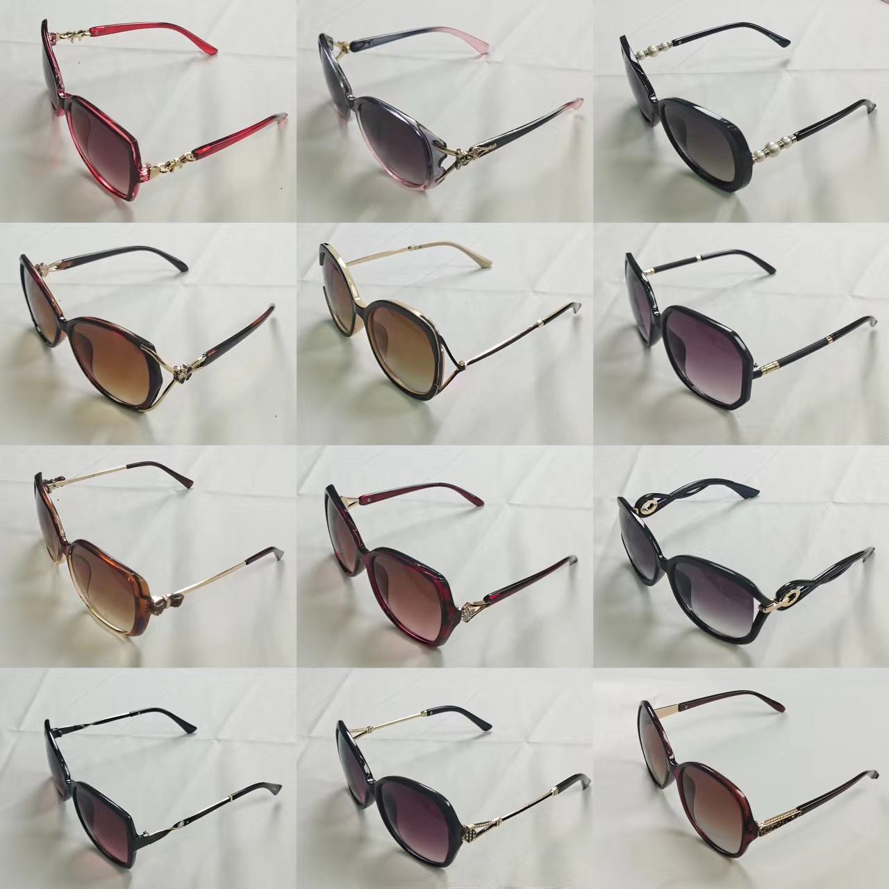 Manufacturer Women's Sunglasses, Fashionable and Trendy Sunglasses, Mixed Batch, Hundreds of Styles, Street Stall Sunglasses, Mixed Batches