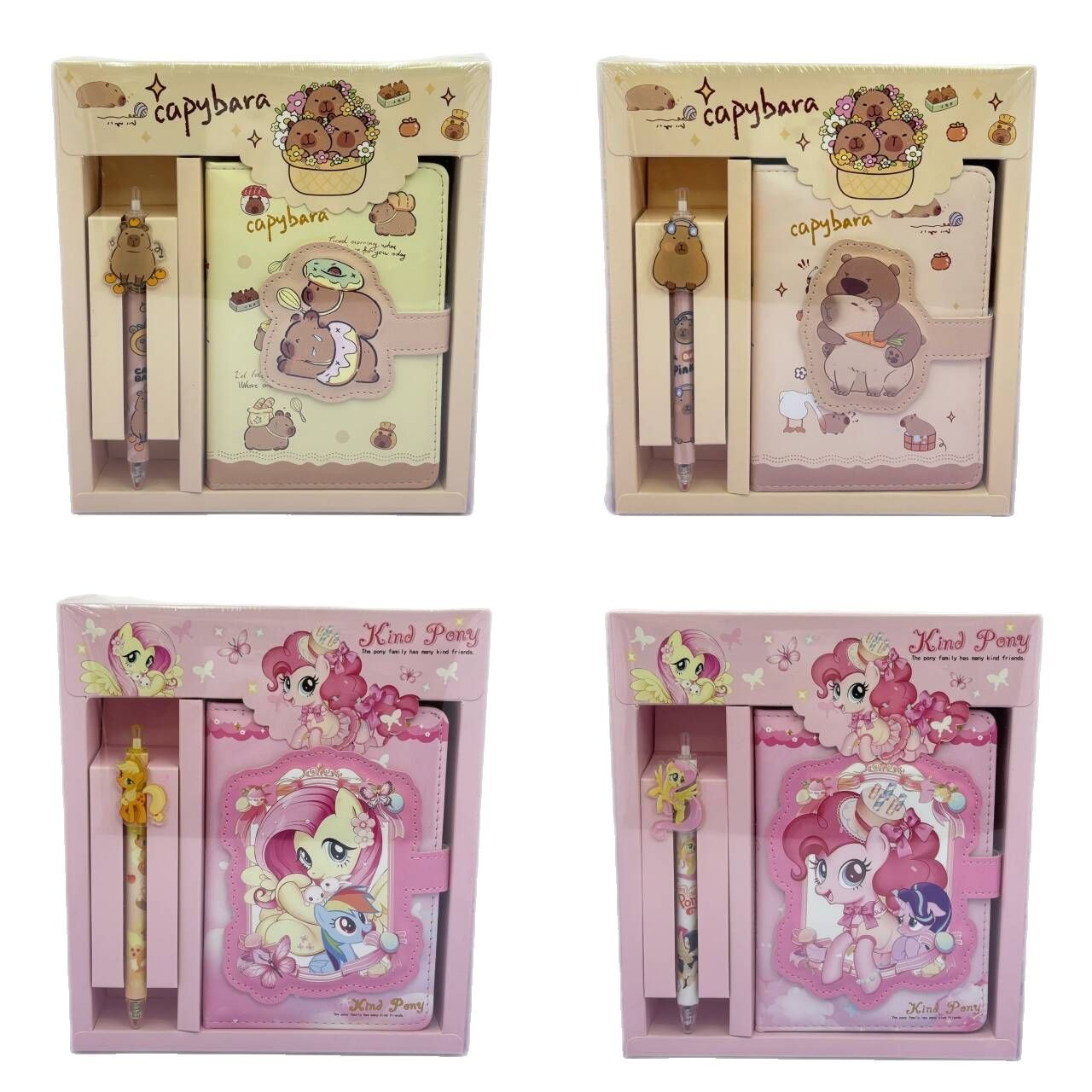 22101 creative student pu magnetic buckle Journal Book color page notepad stationery Journal suit gift box diary book