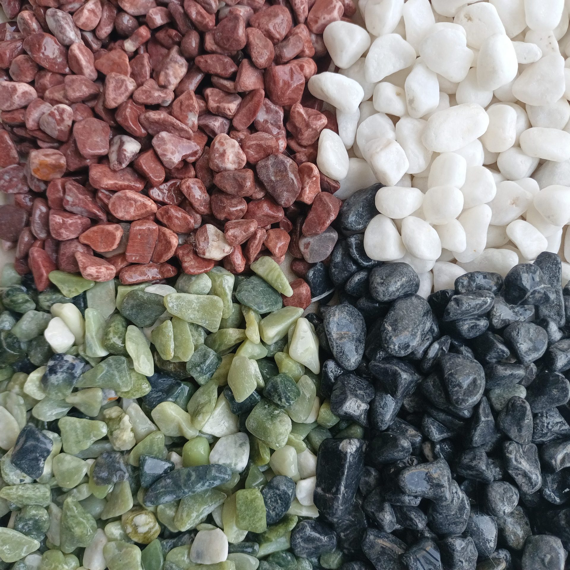 White Stones Pebbles Natural White Marble White Gravel Washed Stone Floor Special Paving Garden Landscaping