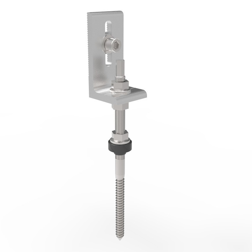 Solar Bracket L-Angle Photovoltaic Bracket L-Foot Lfootlfeet Solar Photovoltaic Roof Bracket for Roof Use