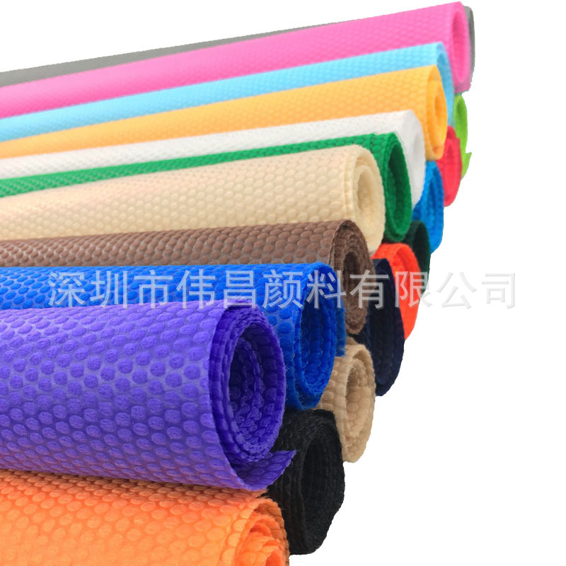 Plastic rainbow PP non-woven fabric blue background Black Masterbatch M0039 special black PP polypropylene fiber fake hair black mother