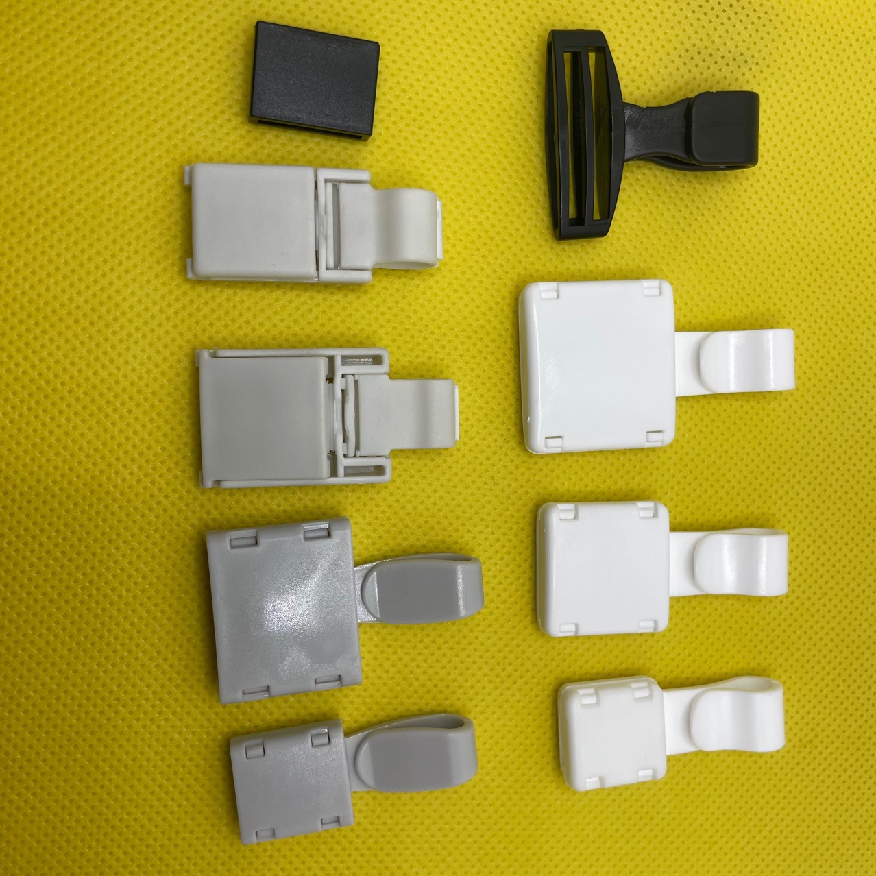 1.0cm 1.5cm Plastic Integrated Buckle Lanyard Brand Buckle Exhibition Certificate Industry Card Rope Buckle Elite Hook Buckle pom