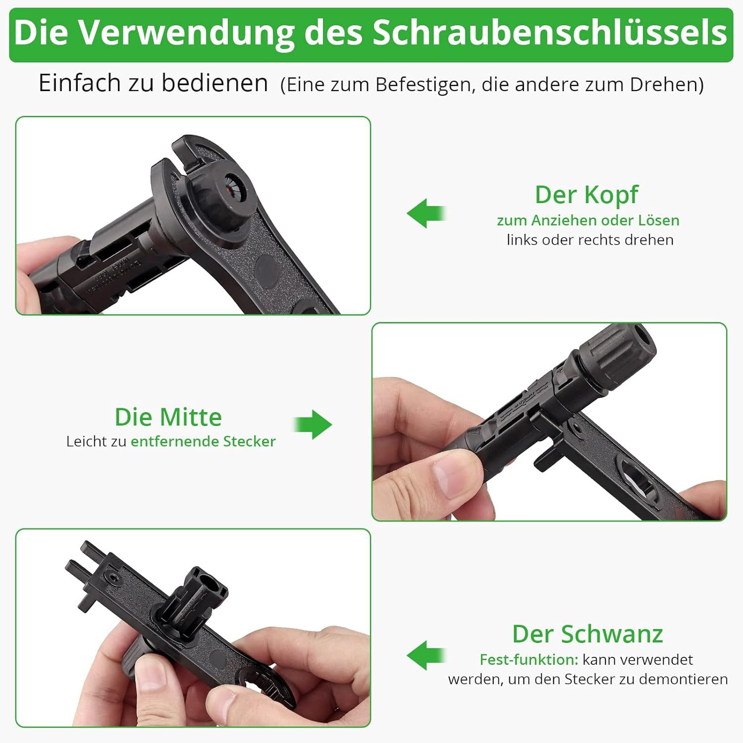 Garllen Solar Crimpzange Solarstecker Set Für 2,5/4,0/6,0