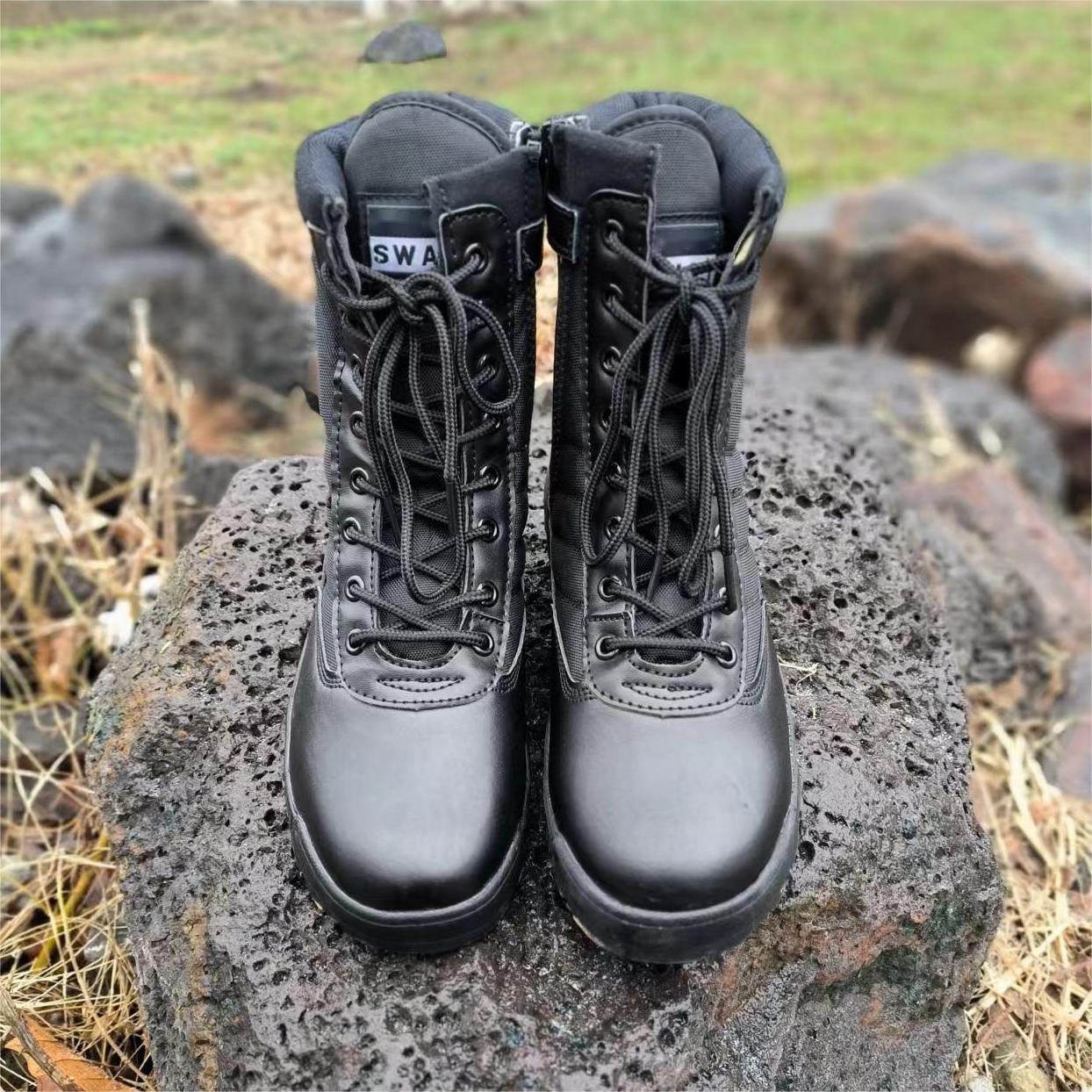 Cross-Border Direct Supply of Combat Boots, High-Top Breathable Tactical Boots, Outdoor Summer Camp Training Shoes, Hiking Shoes, Sf Delivery