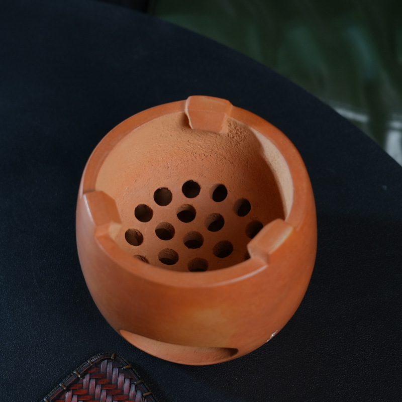 Chaozhou Fu List Furnace Gongfu Tea Red Clay Nabo Furnace for Home Use Handmade Tea Room Carbon Furnace Tea Set Surrounding Furnace for Tea Brewing