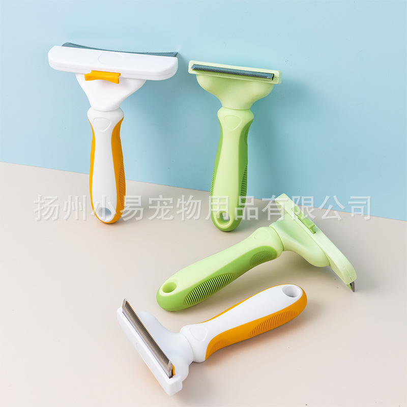 One-Click Hair Removal and Thinning Comb for Cats and Dogs, Pet Hair Removal Comb, Floating Hair Removal Comb, Shaving Brush, Hair Removal Tool