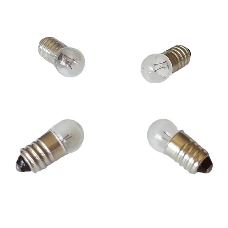 E10 Small Light Bulb for Physical Electrical Circuit Experiments 3.8V0.3A Old-Fashioned Flashlight Screw Bead Manufacturer Wholesale