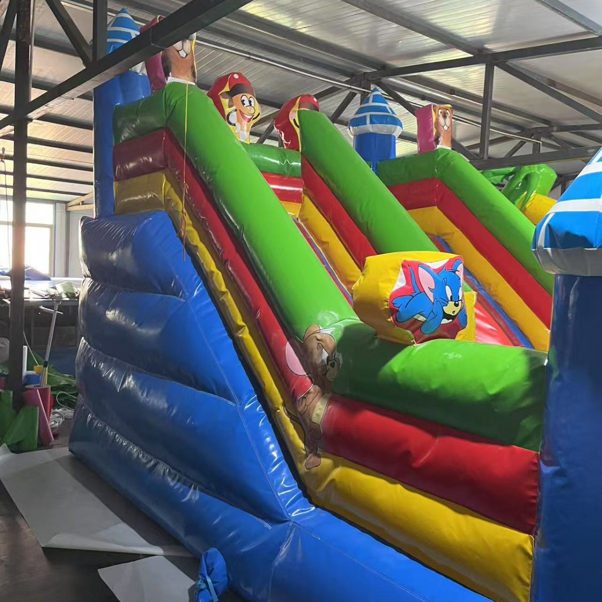 3*4-12Sqm Qiji [Thickened and Anti-Fall] Security Inflatable Castle, 360 ° Rounded Corner Protection