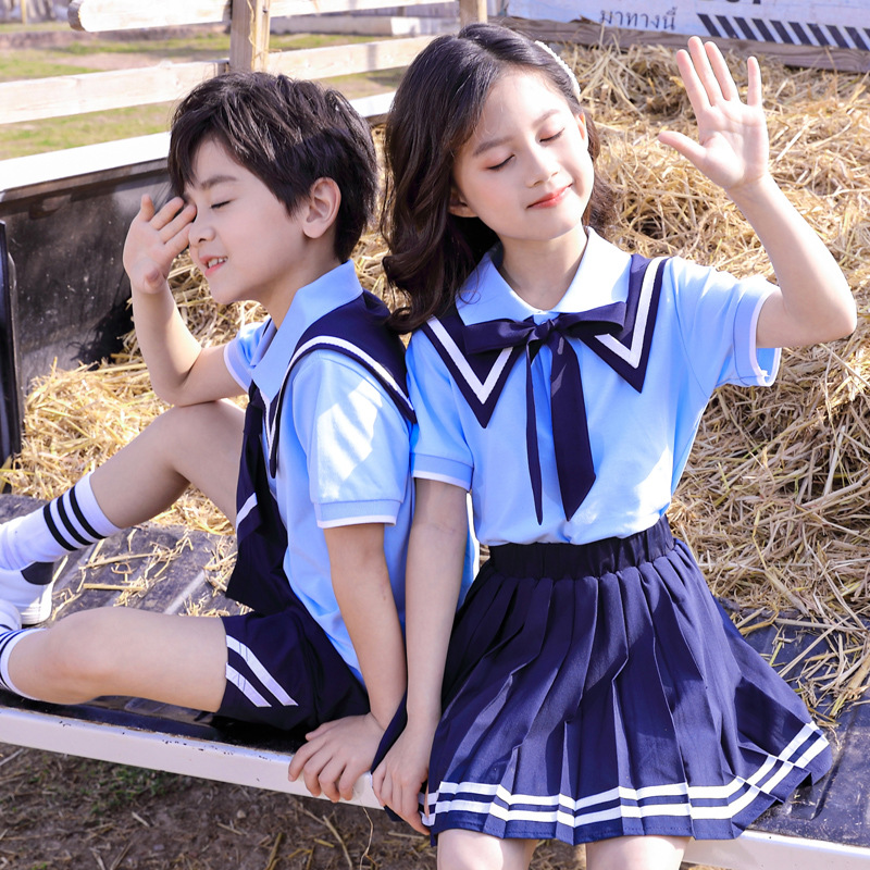 Летняя одежда для детского сада, стиль британского колледжа, форма для выпускных фото