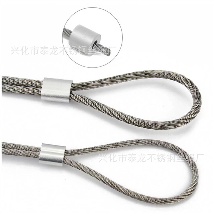 Guangdong source manufacturers 304 stainless steel wire rope outdoor greenhouse guardrail animal husbandry wire rope multi-strand single strand