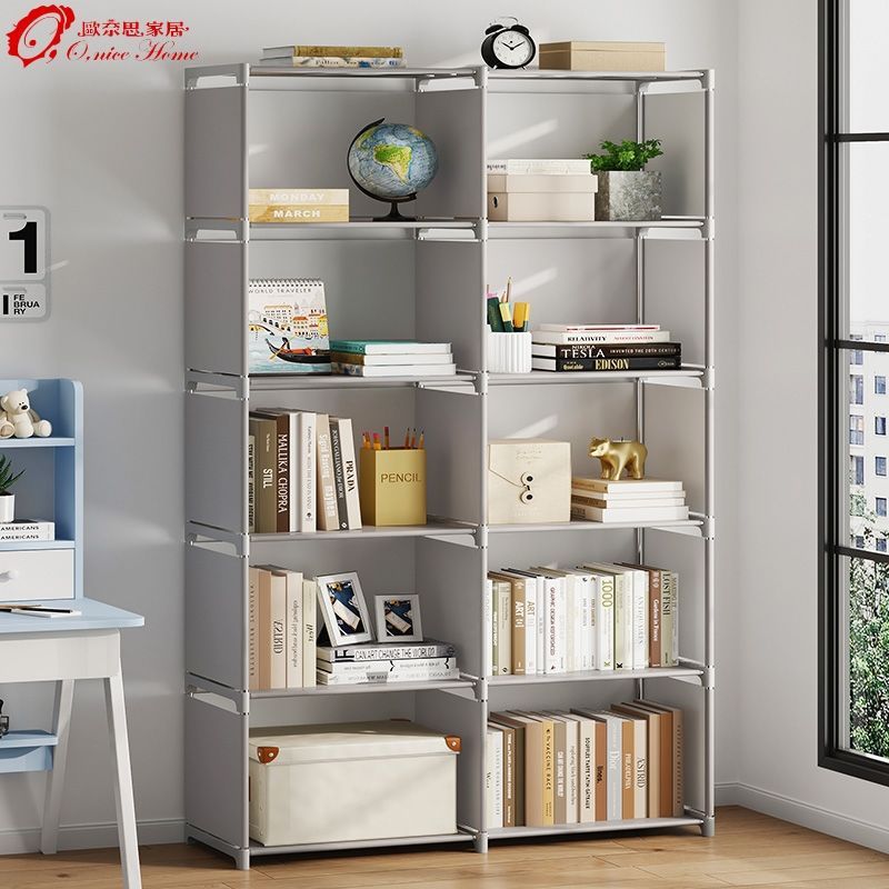 Simple Bookshelf Floor Storage Rack Student Desk Bookcase Children's Desktop Small Bookshelf Storage Rack Simple Modern