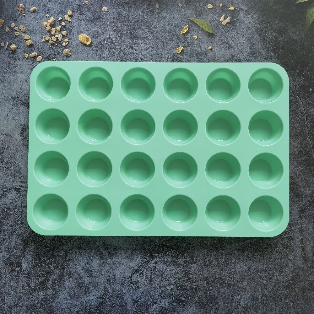 24 hole silicone baking mold, ice making silicone mold, baking small cake making afternoon tea, high quality