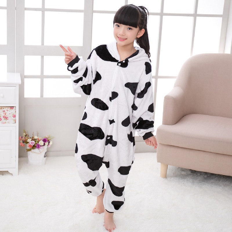 Cross-border New Halloween Flannel New Cow Cartoon Animal Pajamas Kuromi Home Clothes Mixed Batch
