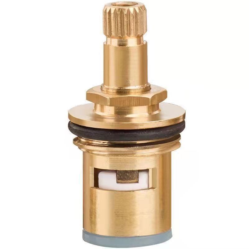 Brass valve core faucet ceramic valve core universal all copper stainless steel angle valve washing machine faucet quick opening copper fittings
