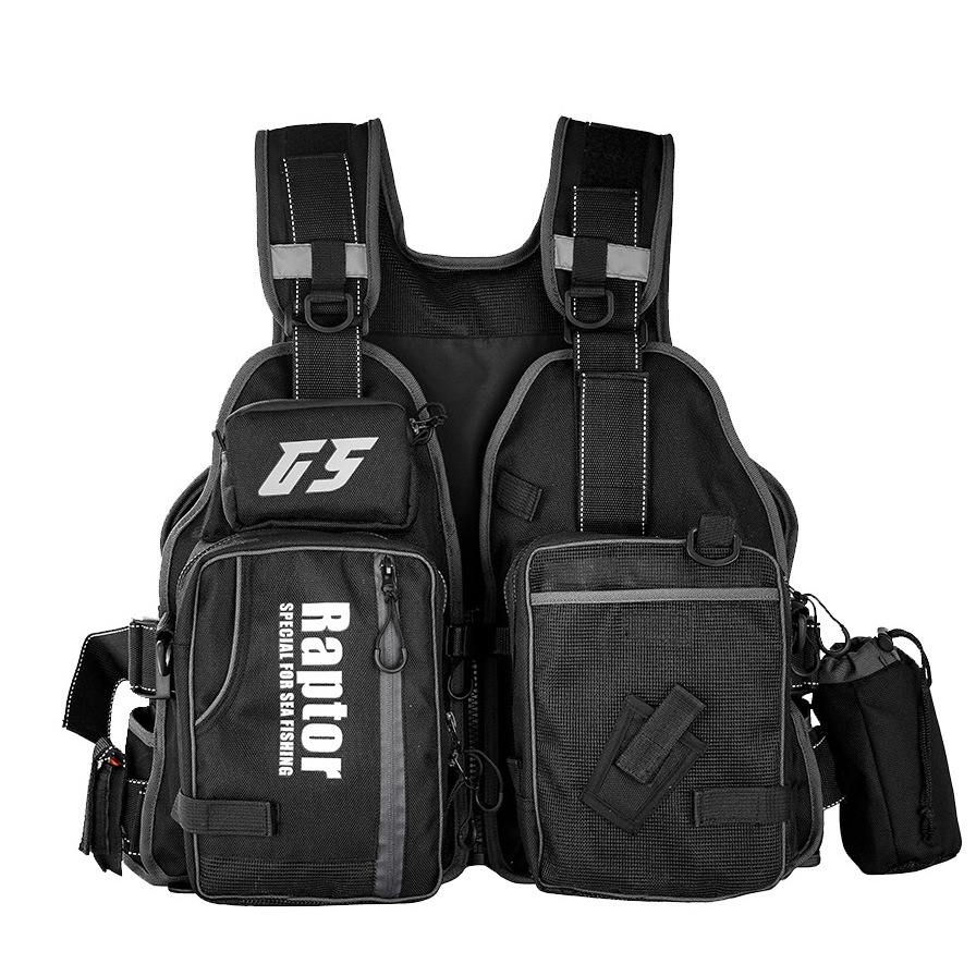 In stock Raptor G5 fishing life jacket rock fishing suit Luya vest large buoyancy rescue sea fishing vest one-piece delivery