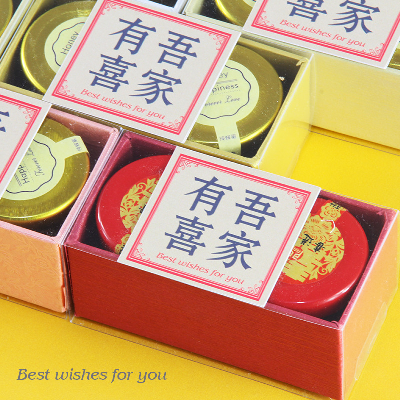 Hi-mi мед маленькая бутылка hi-mi коробка конфет двойная бутылка 28г hi-mi сопроводительный подарок у моей семьи есть свадебная подарочная коробка