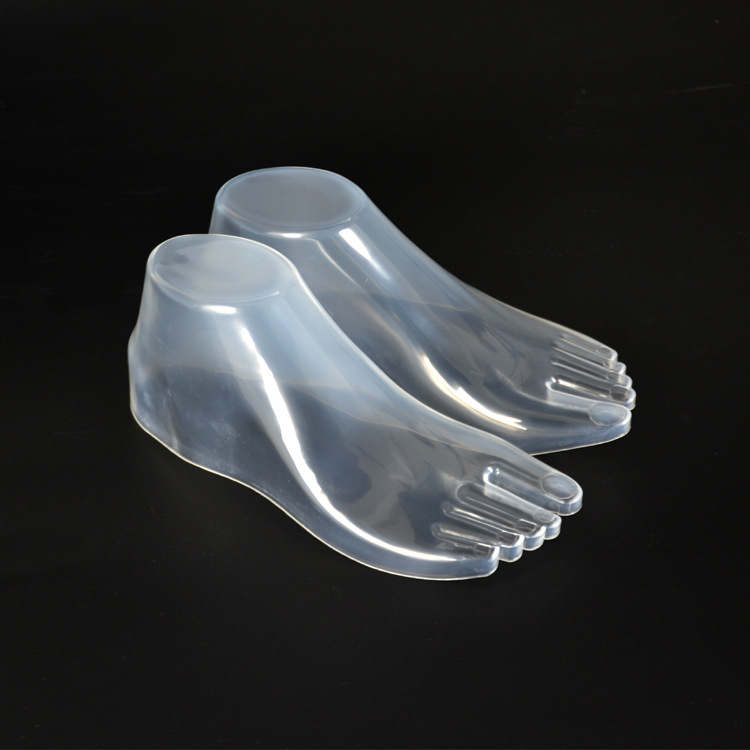 Clothing Props shop Women's hollow foot mold adult pink transparent display foot mold sandals shoe mold shoes shop shoes