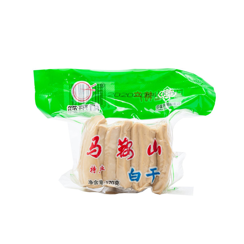 Anhui Specialty Meal Replacement Individually Packaged Dried Tofu White Dried 140G/Bag Stir-Fried Five-Spice White Dried Snacks White Dried Beans