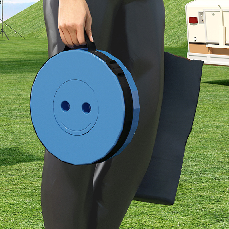 Cross-border Wholesale Rainbow Telescopic Stool Outdoor Portable Plastic Folding Stool Adjustable Train Queuing Fishing Stool