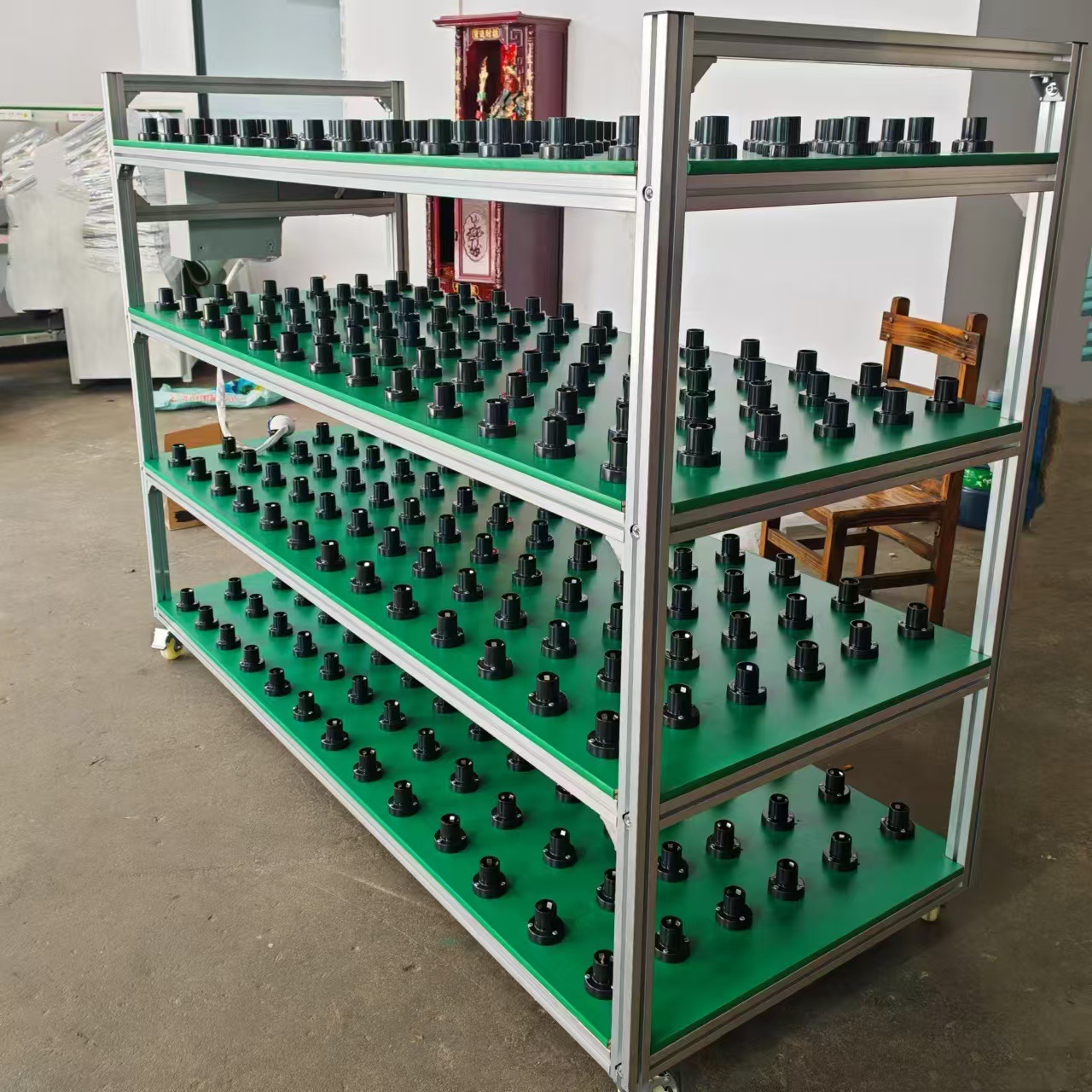 Factory direct LED bulb lamp aging rack aluminum multi-layer structure E27 lamp holder aging rack