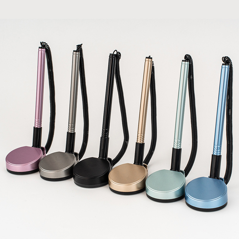 Desk pen logo desktop fixed paste counter pen printing neutral signature pen pen advertising