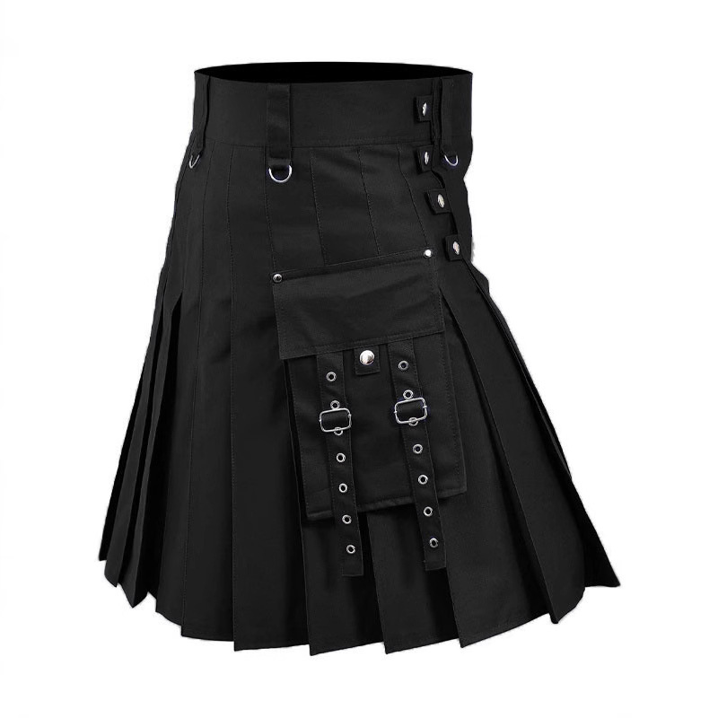 New Men's Amazon Aliexpress Hot Selling Scottish Festival Skirt Multicolor Medieval Pleated Skirt