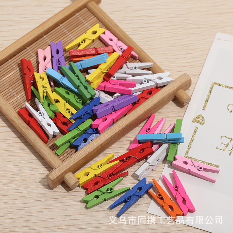 2.5cm ~ 15cm log color wood clip decorative photo clip/small clip