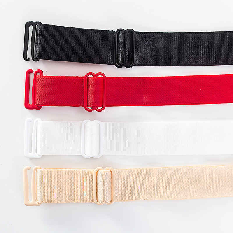 Cross-Border Spot Inner Wear Double Hook Underwear Shoulder Straps Replacement Bra Finished Elastic Band Non-Slip Colorful Women's Bra Suspenders