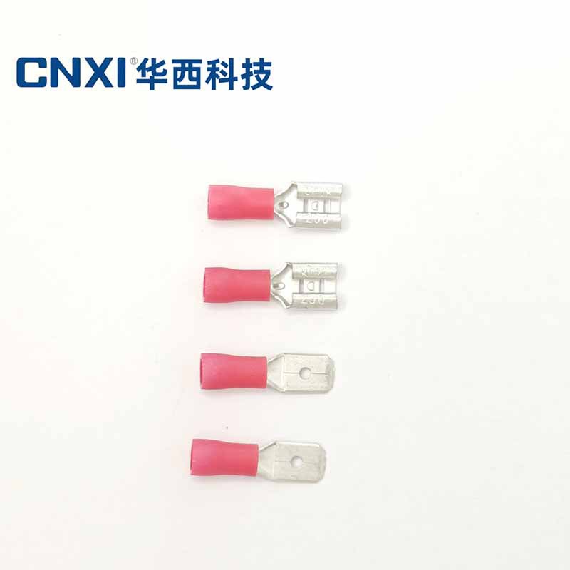 Cnxi Huaxi Technology Cold-Pressed Terminal Hfdvd/Hmdvd Male and Female Insulated Terminal Double Crimping Spring Insert