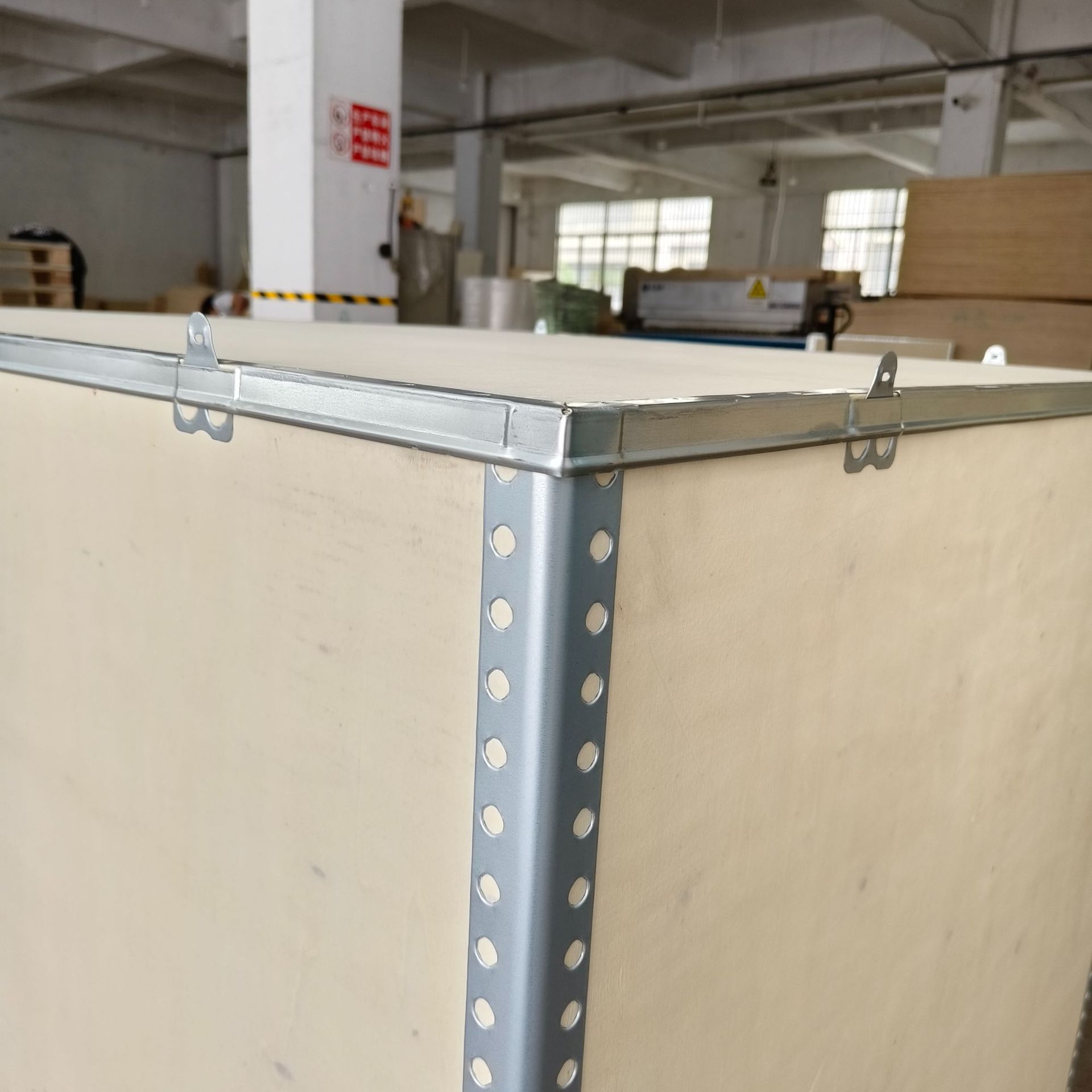 Removable Steel Belt Box, Fumigation-Free Wooden Box, Sea Export Wooden Box, Logistics Transportation, Turnover, Disassembly Packaging Box