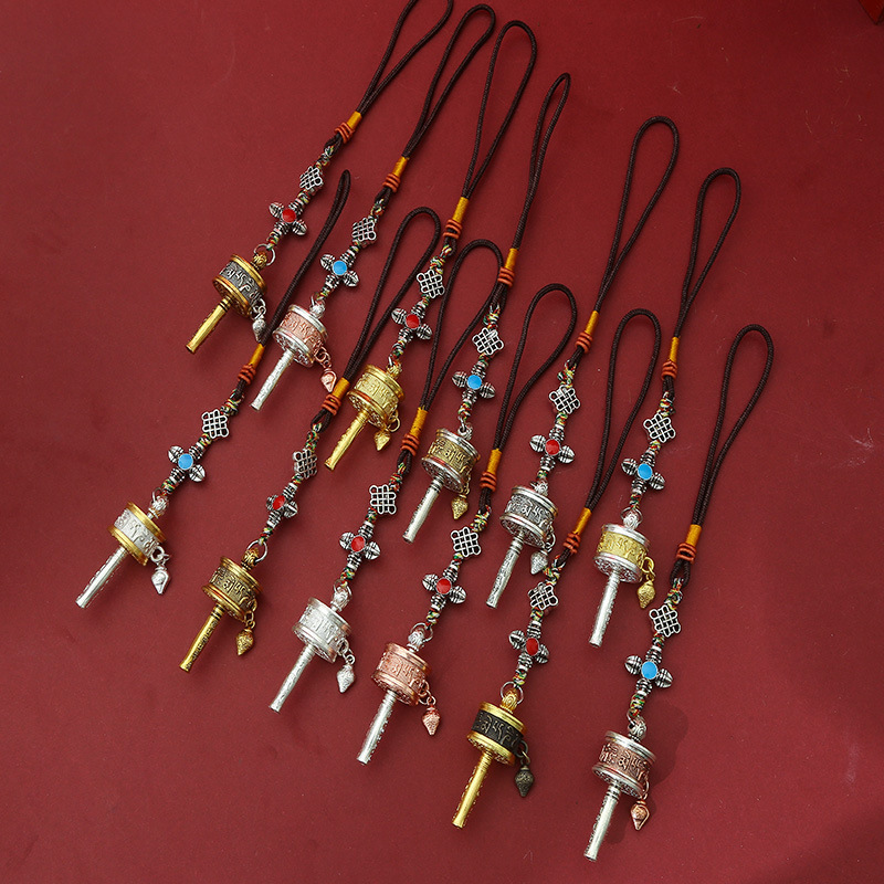 Кулон с молитвенным колесом Xizang из сплава, шести символов, для сумки, оптовая продажа