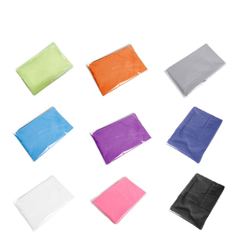 Cross-Border Double-Sided Velvet Sports Towel Microfiber Water-Absorbent Quick-Drying Towel Portable Yoga Fitness Towel Wholesale