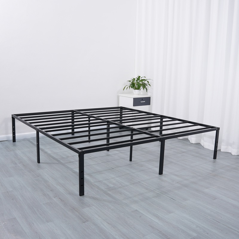 Amazon Bold Double Wrought Iron Bed Dormitory Simple Bed Frame Rental Room 2.4m Iron Bed Home Master Bedroom