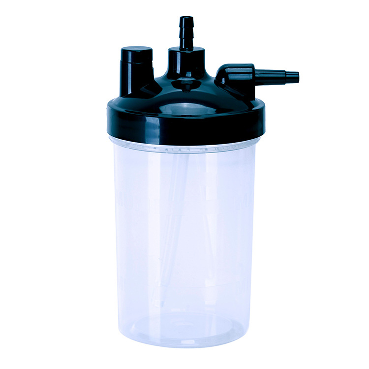 Oxygen Inhaler Accessories Transparent Humidification Cup Oxygen Generator 350ml 400ml Capacity Humidification Bottle