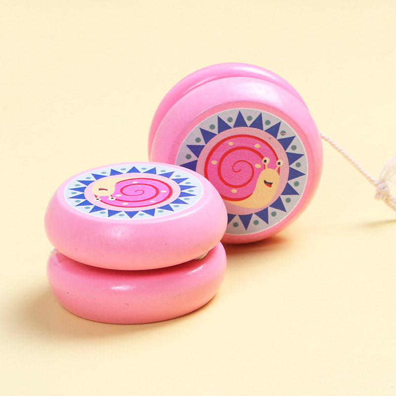 Cute wooden yo-yo children cartoon animal yo-yo fancy swing classic nostalgic prize gift wholesale