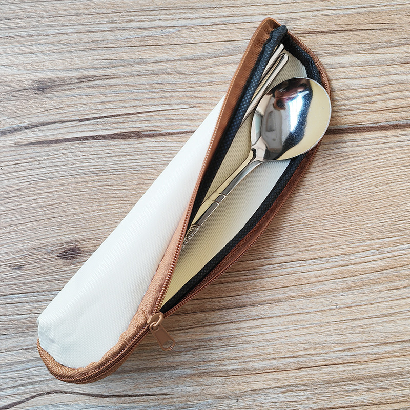 Internet Popular Stainless Steel Portable Tableware Student Spoon Chopsticks Household Children Spoon Chopsticks suit Outdoor Travel Tableware suit