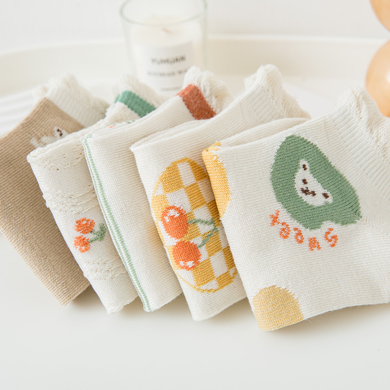 New summer socks women Korean cute wind mesh breathable boat socks ins lace cute girls socks wholesale