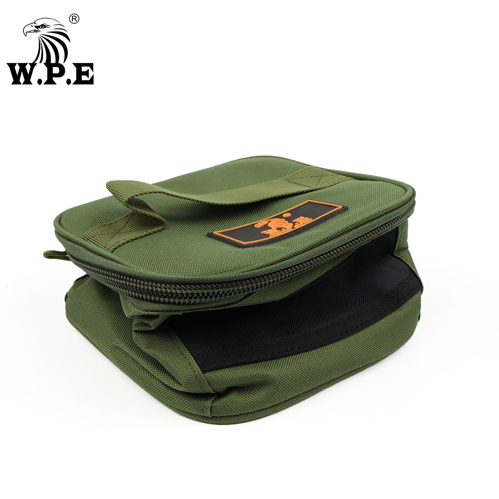 W.P.E fishing bag 1 handbag carp wheel fishing tackle 18*20*15cm fishing wheel bag splash proof water fishing accessories