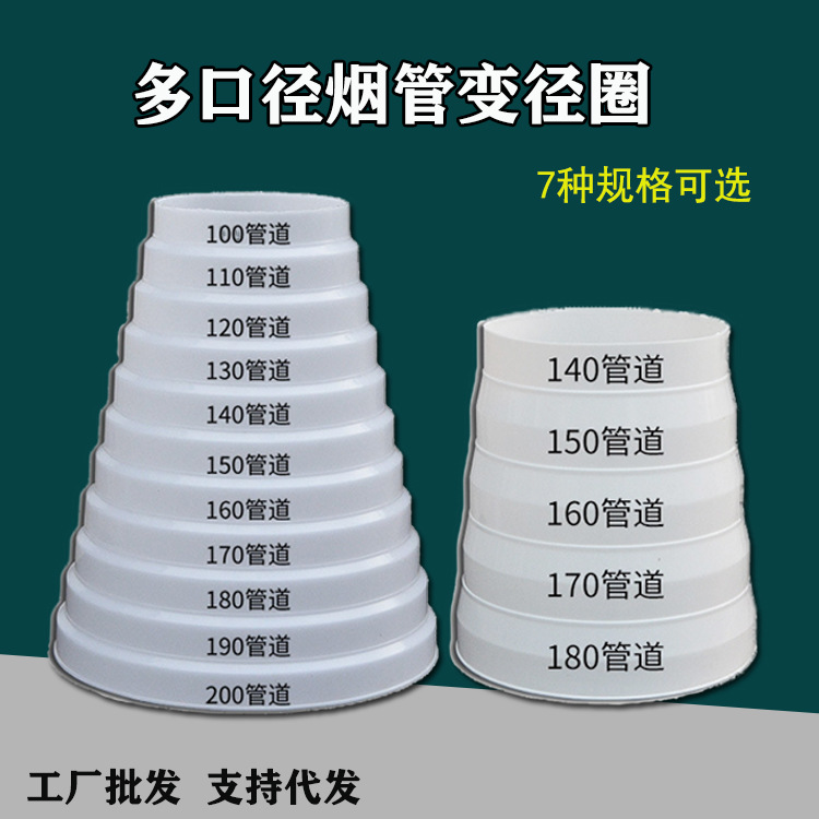 Редукционное кольцо многокалиберной дымовой трубы редуктор для вытяжной трубы пластиковый размер оптом