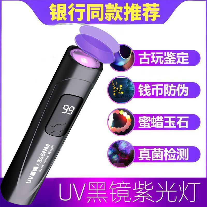 Purple Light Vegetable and Fruit Pesticide Residue Detector Outdoor Household Currency Detection Test Uv Light Crack Detection