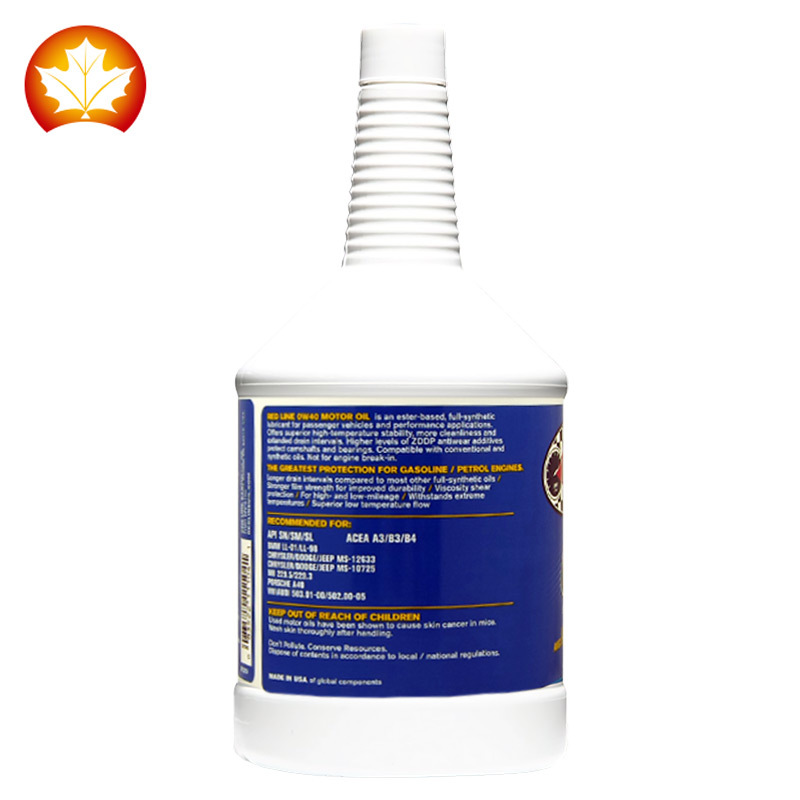 Redline Red Line 0W-40 Polyester Fully Synthetic Engine Oil Engine Lubricant US Imported SN