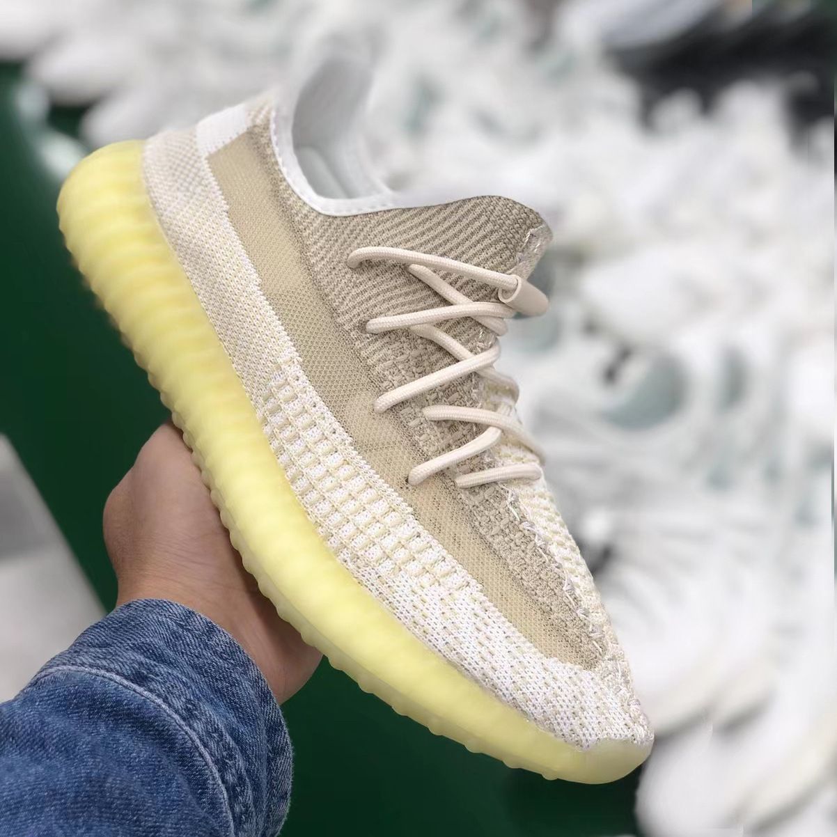 Coconut Shoes 350 Putian Genuine Black Stars Summer Men's Casual Sports Men's Shoes Breathable Women's Shoes Running Shoes