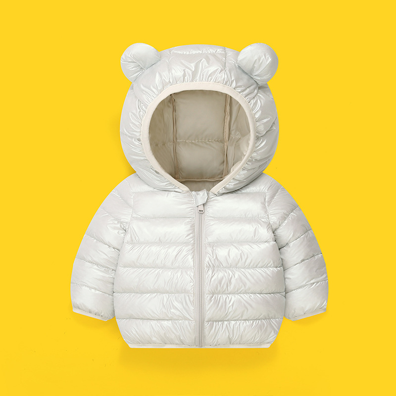 Cross-Border Children's Cotton Clothes, Spring, Autumn and Winter New Solid Color Cotton Jackets for Boys and Girls, Candy-Colored Cute and Stylish Children's Clothing Cotton Clothes