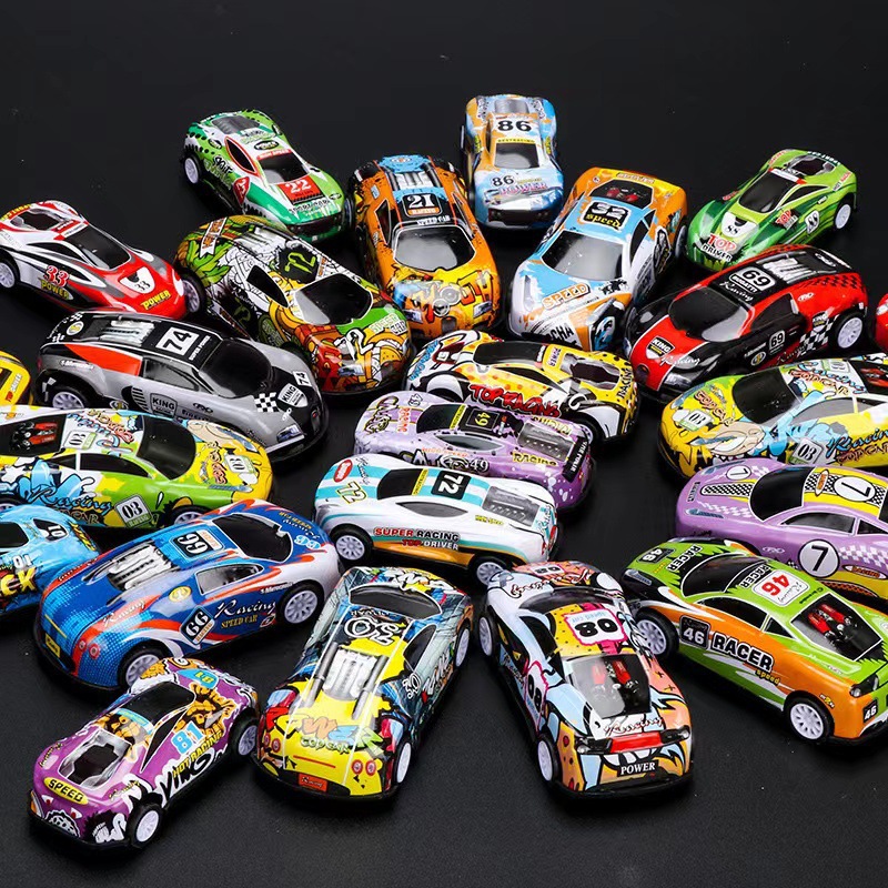 Wholesale Popular Alloy Car Tin Car Kidsren's Toys Artificial Model Ornaments Bulk Pull-Back Car Car