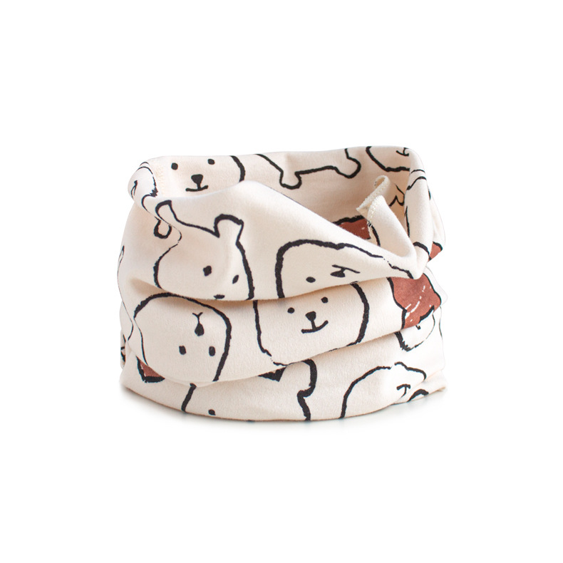 Children's Scarf Pure Cotton Class A Autumn and Winter Scarf Warm Baby Wind-proof Neck Set Infant High Elastic Multi-purpose Towel