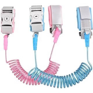 Children's Anti-Lost Strap, Anti-Loss Leash, Child Anti-Lost Wristband, Toddler Anti-Lost Bracelet with Sensor Lock and Lock